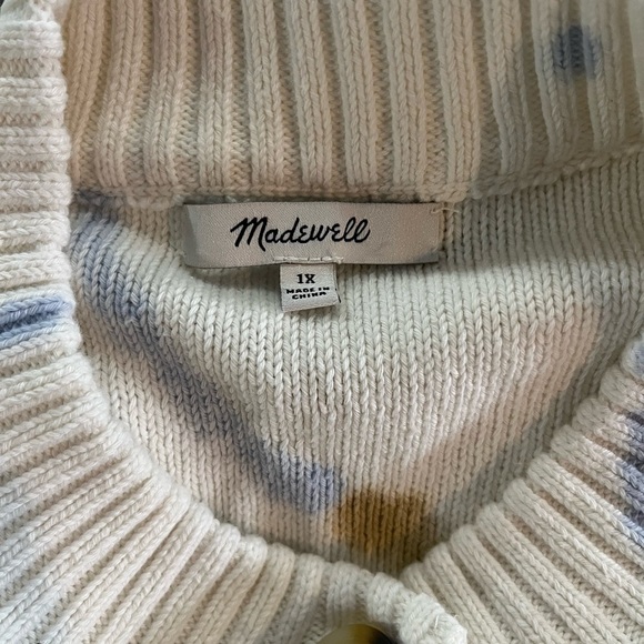 Madewell Tie Dye Broadway Cardigan Sweater - Picture 9 of 11